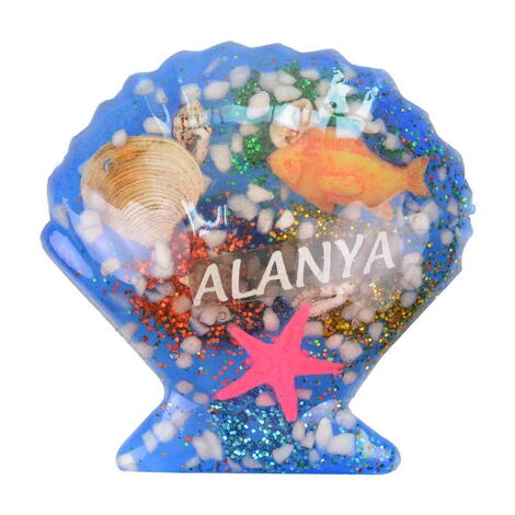 Alanya Themed Transparent Polyester Photo Fridge Magnet - 12