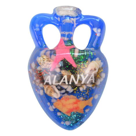 Alanya Themed Transparent Polyester Photo Fridge Magnet - 29