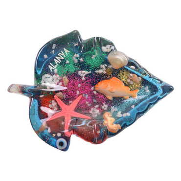 Alanya Themed Transparent Polyester Turtle Shaped Ashtray - 7