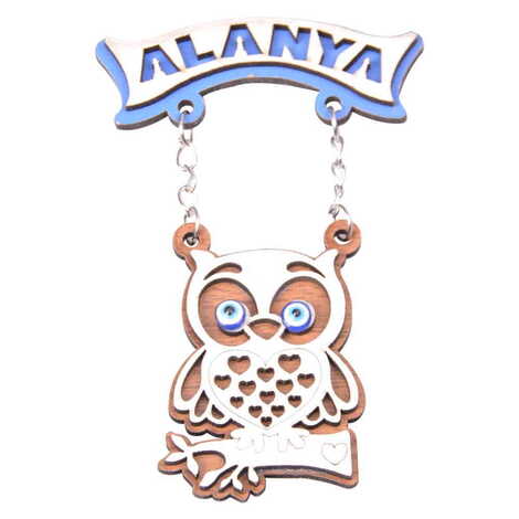 Alanya Themed Wooden Customised Souvenir Fridge Magnet - 3