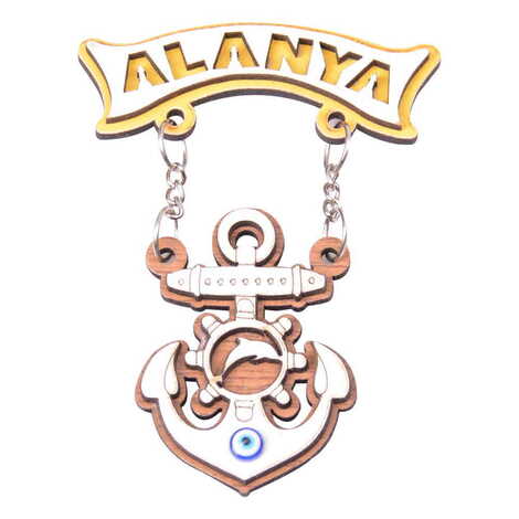 Alanya Themed Wooden Customised Souvenir Fridge Magnet - 5