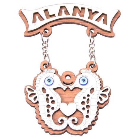 Alanya Themed Wooden Customised Souvenir Fridge Magnet - 6