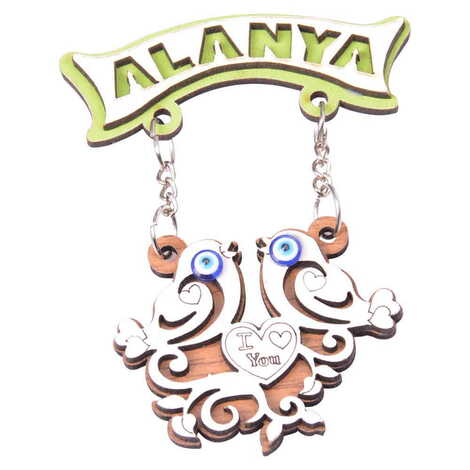 Alanya Themed Wooden Customised Souvenir Fridge Magnet - 9