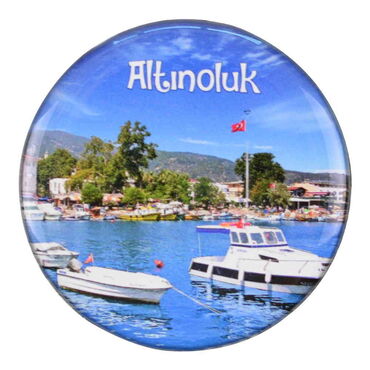 Toptan Altınoluk Temalı Myros Yuvarlak Magnet 67 mm - 4