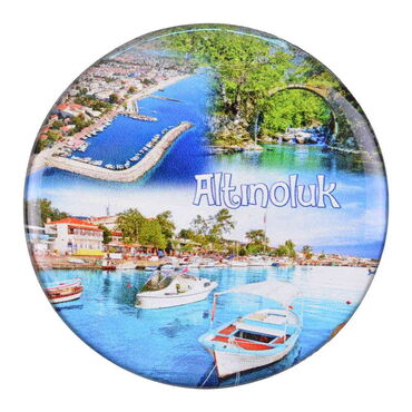 Toptan Altınoluk Temalı Myros Yuvarlak Magnet 67 mm - 6