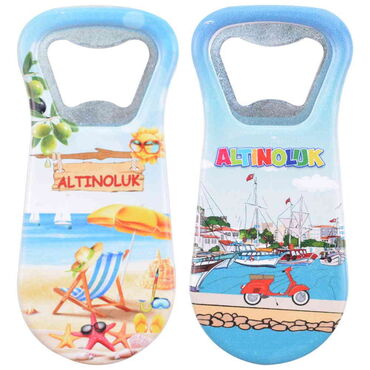 Altinoluk Themed Customised Uv Printed Plastic Base Plastic Base Bottle Opener 95x43 mm - 3