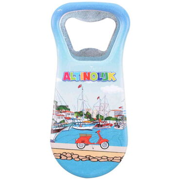 Altinoluk Themed Customised Uv Printed Plastic Base Plastic Base Bottle Opener 95x43 mm - 5