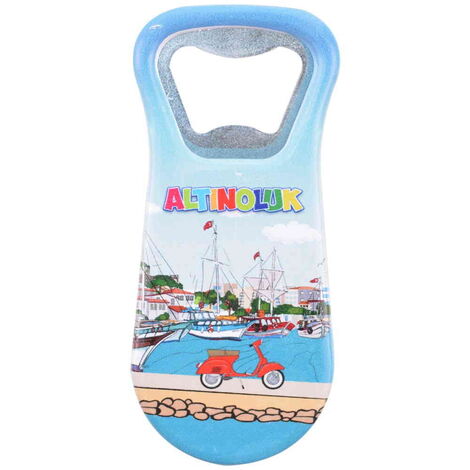 Altinoluk Themed Customised Uv Printed Plastic Base Plastic Base Bottle Opener 95x43 mm - 5