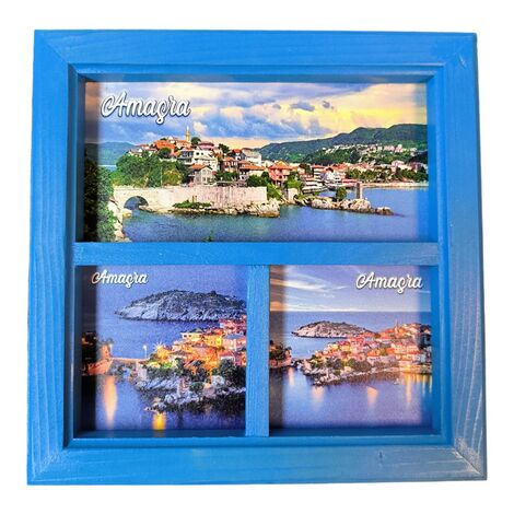 Amasra Themed Big Wooden Printed Frame 210x210 mm - 3