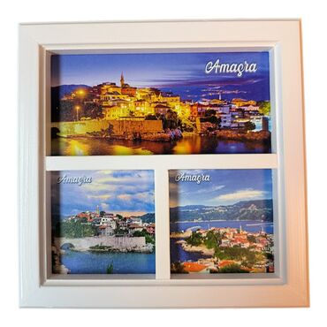 Amasra Themed Big Wooden Printed Frame 210x210 mm - 4