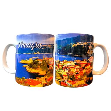 Amasra Themed Customised Porcelain Souvenir Travel Mug 80x95 mm - 6