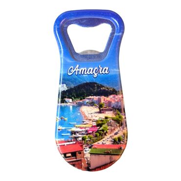 Amasra Themed Customised Uv Printed Plastic Base Plastic Base Bottle Opener 95x43 mm - 5