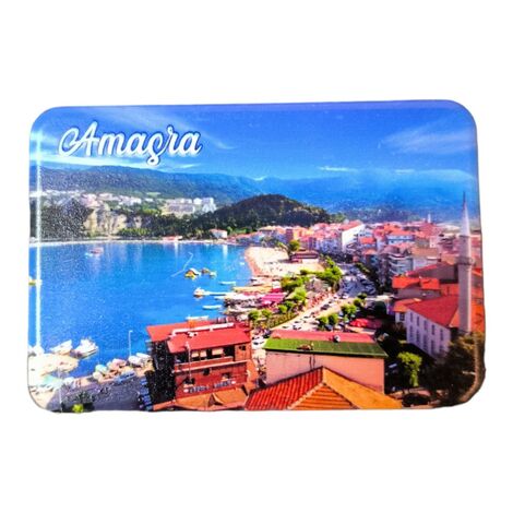 Amasra Themed Customised UV Printed Plastic Base Rectangle Fridge Magnet 80x50 mm - 3