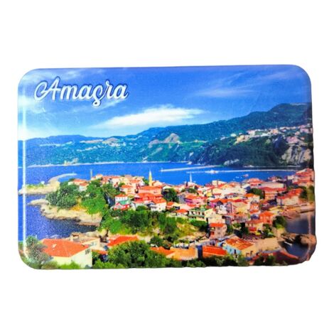 Amasra Themed Customised UV Printed Plastic Base Rectangle Fridge Magnet 80x50 mm - 4