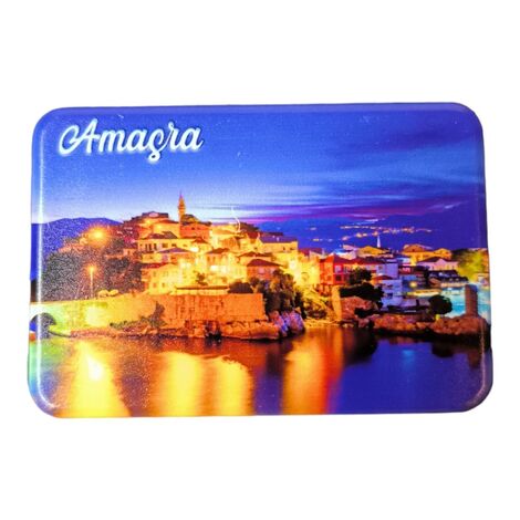 Amasra Themed Customised UV Printed Plastic Base Rectangle Fridge Magnet 80x50 mm - 5