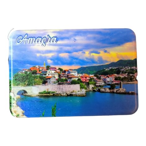 Amasra Themed Customised UV Printed Plastic Base Rectangle Fridge Magnet 80x50 mm - 6