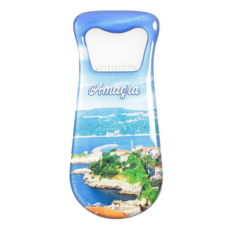 Amasra Themed Customizable Metal Magnetic Bottle Opener 95x42 mm - 2