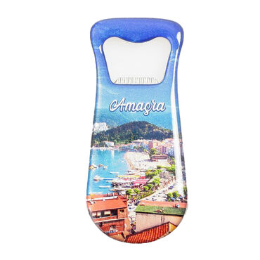 Amasra Themed Customizable Metal Magnetic Bottle Opener 95x42 mm - 5