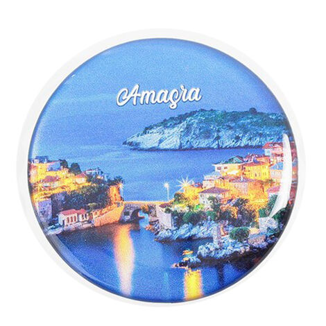 Amasra Themed Round Cap Shaped Magnetic Bottle Opener 63x15 mm - 3