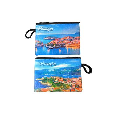 Amasra Themed Turkish Woven Wallet 113x80x8 mm - 3