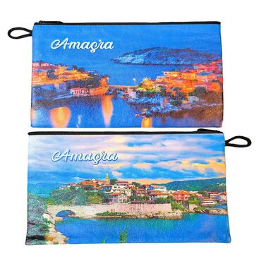 Amasra Themed Turkish Woven Wallet 215x155x8 mm - 4