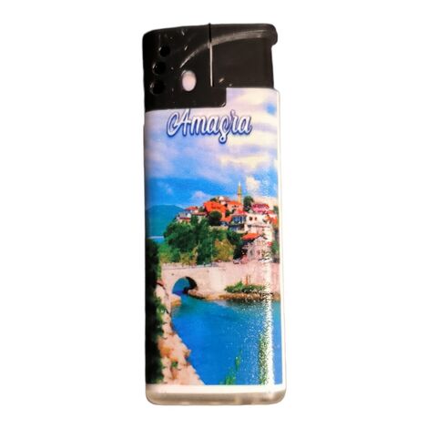 Amasra Themed UV Plastic White Printed Lighter - 4