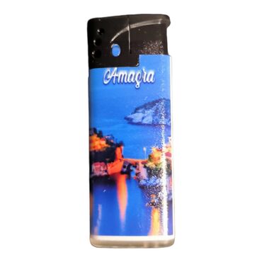 Amasra Themed UV Plastic White Printed Lighter - 5