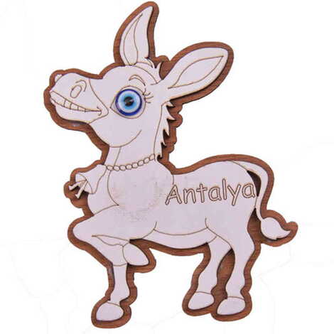 Animal Themed Wooden Engraved Souvenir Fridge Magnet - 3