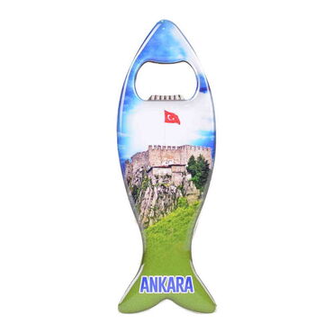 Toptan Ankara Temalı Myros Metal Balık Açacak Magnet 120x43 mm - 8