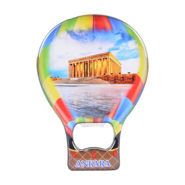 Toptan Ankara Temalı Myros Metal Balon Açacak Magnet T 102x73 mm - 6