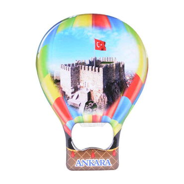 Toptan Ankara Temalı Myros Metal Balon Açacak Magnet T 102x73 mm - 10