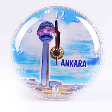 Toptan Ankara Temalı Myros Plastik Saat Magnet - 4