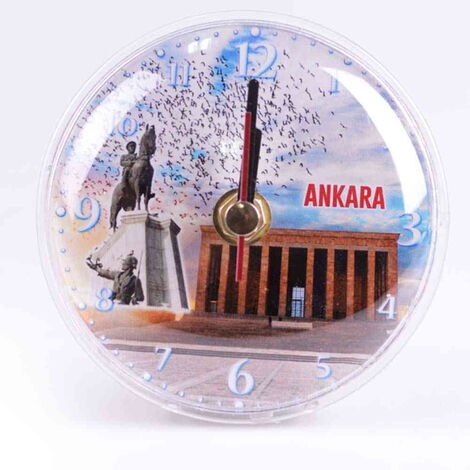 Toptan Ankara Temalı Myros Plastik Saat Magnet - 6