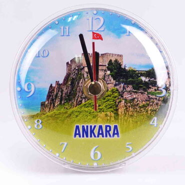 Toptan Ankara Temalı Myros Plastik Saat Magnet - 9