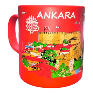 Toptan Ankara Temalı Seramik Renkli Baskılı Kupa 82x90 mm - 6