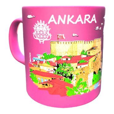 Toptan Ankara Temalı Seramik Renkli Baskılı Kupa 82x90 mm - 7