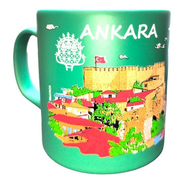 Toptan Ankara Temalı Seramik Renkli Baskılı Kupa 82x90 mm - 10