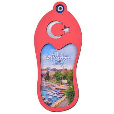 Toptan Antalya Temalı C Serisi Resimli Ahşap Magnet 90x120 mm - 26