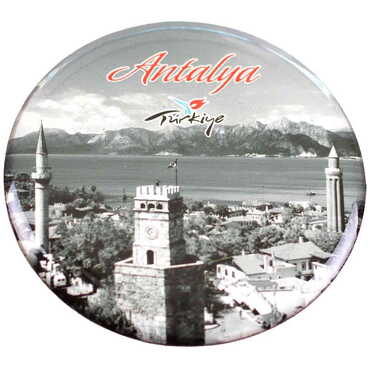 Toptan Antalya Temalı Myros Yuvarlak Magnet 67 mm - 16