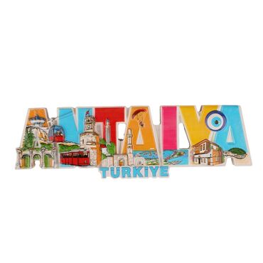 Toptan Antalya Temalı Polyester Baskılı Magnet - 2