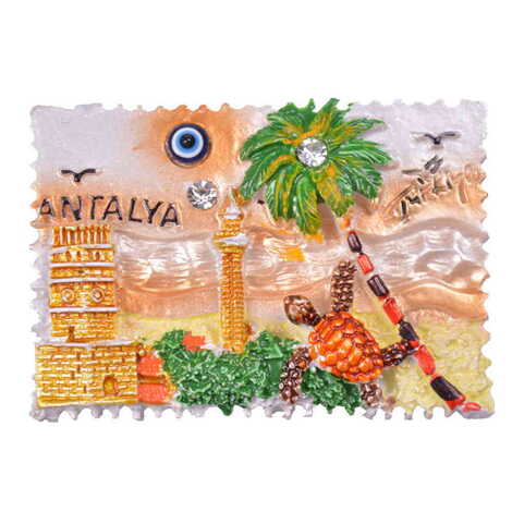 Toptan Antalya Temalı Polyester Magnet - 12