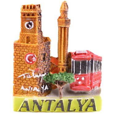 Toptan Antalya Temalı Polyester Magnet - 45