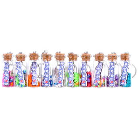 Antalya Themed Collectible Glass Bottle Shape Keychain - 2