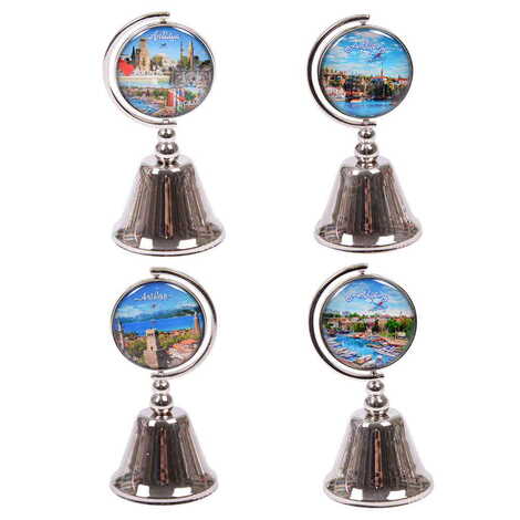 Antalya Themed Collectible Souvenir Metal Bell 44x90 mm - 2