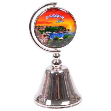 Antalya Themed Collectible Souvenir Metal Bell 44x90 mm - 5