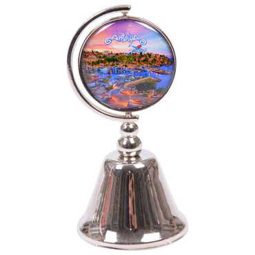 Antalya Themed Collectible Souvenir Metal Bell 44x90 mm - 6