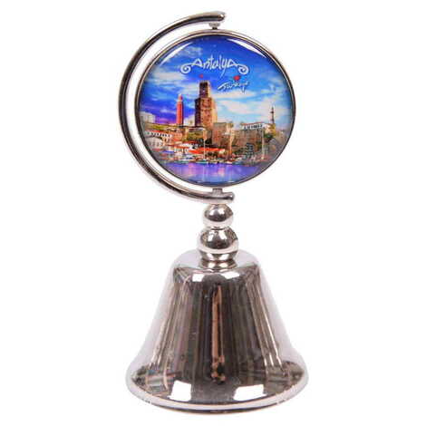 Antalya Themed Collectible Souvenir Metal Bell 44x90 mm - 7