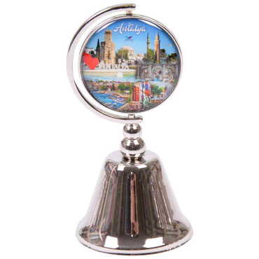 Antalya Themed Collectible Souvenir Metal Bell 44x90 mm - 8