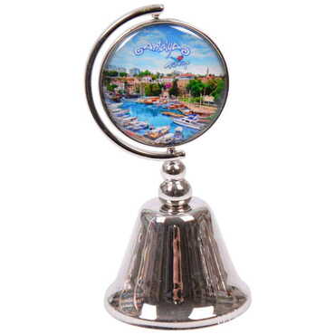 Antalya Themed Collectible Souvenir Metal Bell 44x90 mm - 9