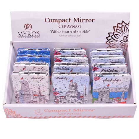 Antalya Themed Custom Printed Rectangle Pocket Mirror - 2